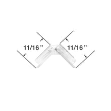Valance Corner for Wood and Faux Wood Blinds - Clear Plastic