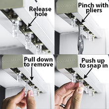 Decomatic Plus Carrier Clip Stems for Vertical Blinds - Newer Style