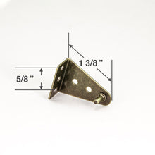Metal Antique Brass Hold Down Bracket Set for Woven Wood and Roman Shades