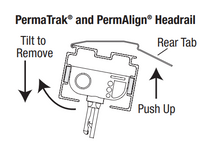 Hunter Douglas Mounting Bracket for Inside Mount PermAlign and PermaTrak Vertical Blinds