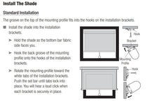 Hunter Douglas Mounting Bracket for Cordless Roller and Screen Shades